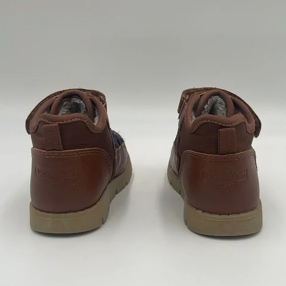 Oshkosh B’gosh shoes Toddler Faux Fur- Lined Recycled Boots Size  6, tan - Picture 3 of 11